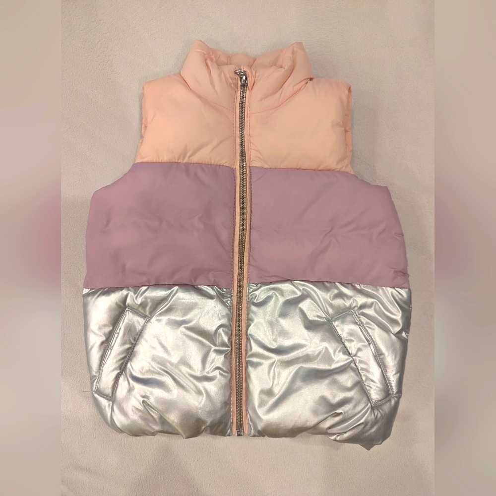 GYMBOREE | Girl's Tri-Color Puffer Vest